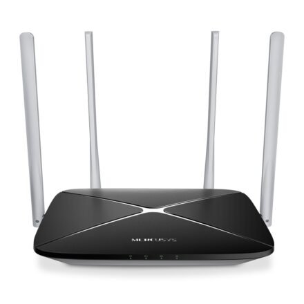Mercusys AC1200 Dual Band Wireless Router | AC12 | 802.11ac | 300+867 Mbit/s | 10/100 Mbit/s | Ethernet LAN (RJ-45) ports 3 | Mesh Support No | MU-MiMO No | No mobile broadband | Antenna type 4xFixed | No AC12