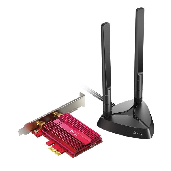 TP-LINK TP-LINK | AX3000 Wi-Fi 6 Bluetooth 5.0 PCIe Adapter | TX3000E | 2.4GHz/5GHz | Antenna type 2xHigh-Gain External Antennas | 574+2402 Mbit/s Archer TX3000E