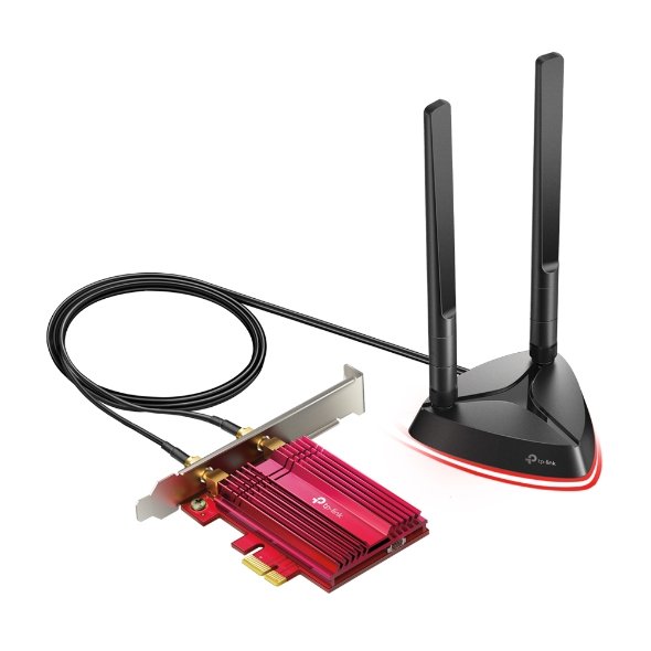 TP-LINK TP-LINK | AX3000 Wi-Fi 6 Bluetooth 5.0 PCIe Adapter | TX3000E | 2.4GHz/5GHz | Antenna type 2xHigh-Gain External Antennas | 574+2402 Mbit/s Archer TX3000E