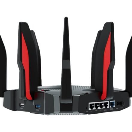 TP-LINK Archer GX90 | 802.11ax | 574+1201+4804 Mbit/s | 10/100/1000 Mbit/s | Ethernet LAN (RJ-45) ports 3 | MU-MiMO Yes | No mobile broadband | Antenna type 8xExternal | 1× USB 3.0, 1× USB 2.0 Archer GX90