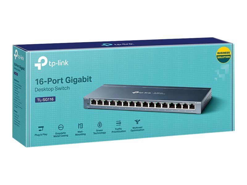 TP-LINK TP-LINK | 16-Port Gigabit Switch | TL-SG116 | Unmanaged | Desktop TL-SG116