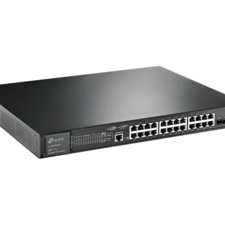 TP-LINK TP-LINK | 24-Port Gigabit and 4-Port 10GE SFP+ L2+ Managed Switch with 24-Port PoE+ | TL-SG3428XMP JetStream | Managed L2+ | Rackmountable SG3428XMP