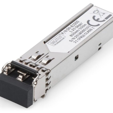 Digitus Digitus | Mini SFP Module | DN-81000 | 50-62.5/125 μm MMF (Multi-Mode Fiber) | Multimode LC Duplex Connector | 1250 Mbit/s | Wavelength 850 nm | Maximum transfer distance 550 m DN-81000