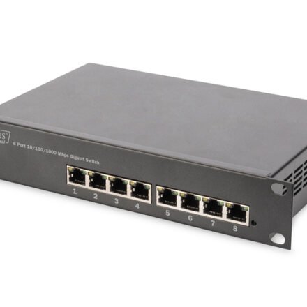 Digitus Digitus | 8-port Gigabit Ethernet Switch | DN-80114 | Unmanaged | Rackmountable | Power supply type Internal DN-80114