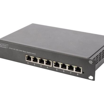 Digitus Digitus | 8-port Gigabit Ethernet Switch | DN-80114 | Unmanaged | Rackmountable | Power supply type Internal DN-80114