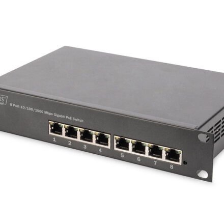 Digitus Digitus | 8-port Gigabit Ethernet PoE switch | DN-95317 | Unmanaged | Rackmountable | Power supply type Internal DN-95317