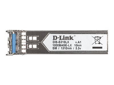 D-Link D-Link | Single-mode Transceiver | DIS-S310LX | 9/125 SMF (Single-Mode Fiber) | Duplex LC Connector | 1250 Mbit/s | Wavelength 1310 nm | Maximum transfer distance 10000 m DIS-S310LX