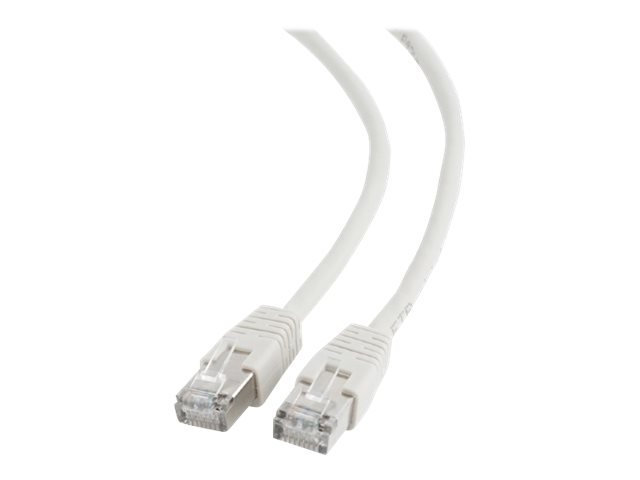Cablexpert FTP Cat6 | Patch cord | Perfect connection; Foil shielded - for a reliable connection; Gold plated contacts | White | 2 m PPB6-2M