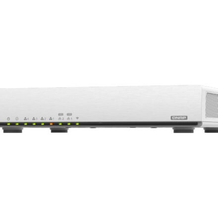 QNAP Dual bandRouter | QHora-301W | 802.11ax | Ethernet LAN (RJ-45) ports 6 | Mesh Support Yes | MU-MiMO Yes | No mobile broadband | Antenna type Internal QHora-301W