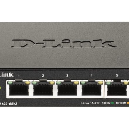 D-Link D-Link | Smart Managed Switch | DGS-1100-05V2/E | Managed L2 | Rackmountable | Gigabit Ethernet (copper) ports quantity 5 DGS-1100-05V2/E