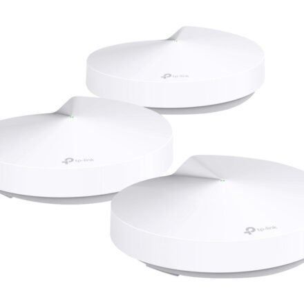 TP-LINK AC1300 Whole Home Mesh Wi-Fi System | Deco M5 (3-pack) | 802.11ac | 867+400 Mbit/s | 10/100/1000 Mbit/s | Ethernet LAN (RJ-45) ports 2 | Mesh Support Yes | MU-MiMO Yes | No mobile broadband | Antenna type 4xInternal per Deco uni Deco M5(3-pack)