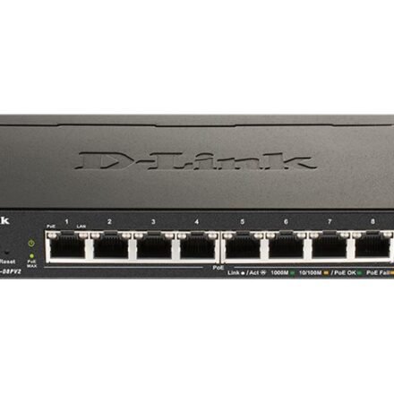 D-Link D-Link | 8-Port Gigabit PoE Smart Managed Switch | DGS-1100-08PV2 | Web managed | Desktop | Power supply type External DGS-1100-08PV2/E