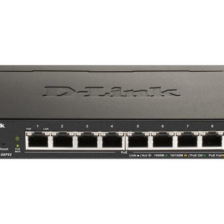 D-Link D-Link | 8-Port Gigabit PoE Smart Managed Switch | DGS-1100-08PV2 | Web managed | Desktop | Power supply type External DGS-1100-08PV2/E