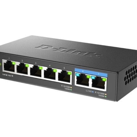 D-Link D-Link | 7-Port Multi-Gigabit Unmanaged Switch | DMS-107/E | Unmanaged | Desktop | Power supply type External DMS-107/E