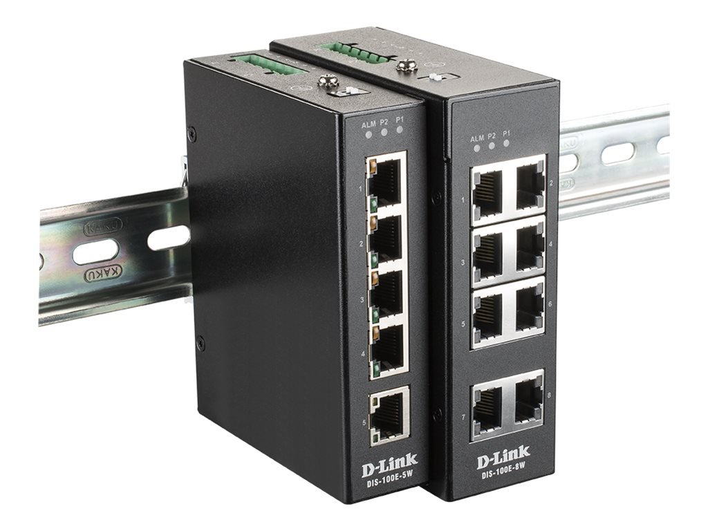 D-Link D-Link | Industrial Fast Ethernet Switch | DIS-100E-5W | Unmanaged | Wall mountable | 60 month(s) DIS-100E-5W