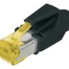 Digitus A-MO6A 8/8 HRS | AT 6A modular RJ45 Plug, Hirose TM31 8P8C, shielded, for round cable, incl. hood A-MO6A 8/8 HRS