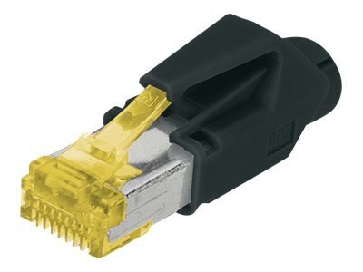 Digitus A-MO6A 8/8 HRS | AT 6A modular RJ45 Plug, Hirose TM31 8P8C, shielded, for round cable, incl. hood A-MO6A 8/8 HRS