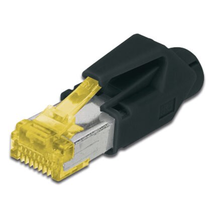 Digitus A-MO6A 8/8 HRS | AT 6A modular RJ45 Plug, Hirose TM31 8P8C, shielded, for round cable, incl. hood A-MO6A 8/8 HRS