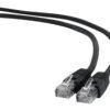 Cablexpert UTP Cat6 | Patch cord | PVC AWG 26 (7 x 0.15 mm wire) | Black | 5 m PP6U-5M/BK