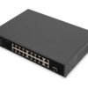 Digitus Digitus | 16 Port Fast Ethernet PoE Switch | DN-95355 | Unmanaged | Rackmountable | 10/100 Mbps (RJ-45) ports quantity 16 | SFP ports quantity 1 DN-95355