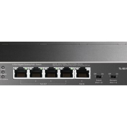 TP-LINK TP-LINK | 5-Port Gigabit Desktop Switch with 4-Port PoE | TL-SG1005P-PD | Unmanaged | Desktop/Wall mountable TL-SG1005P-PD