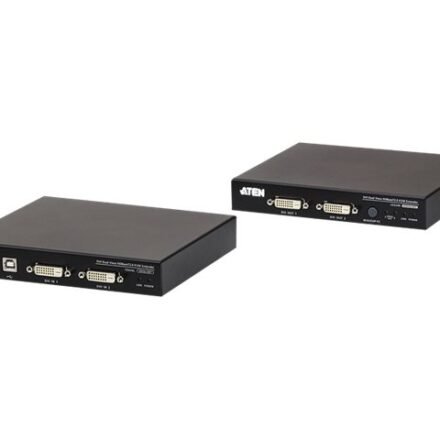 Aten Aten USB DVI Dual View HDBaseT 2.0 KVM Extender | CE624 | 1920 x 1200 at 100m CE624-AT-G