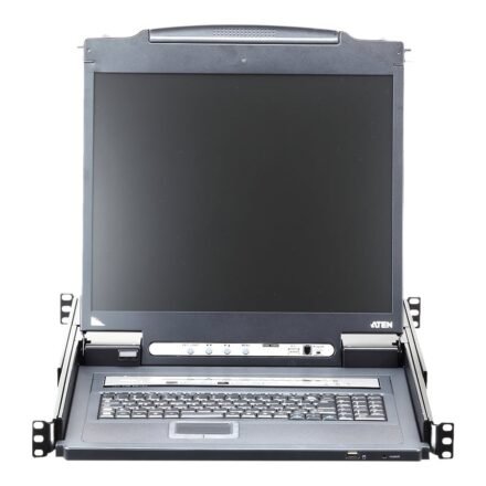 Aten Aten 16-Port PS/2-USB VGA 19" LCD KVM over IP Switch with Daisy-Chain Port and USB Peripheral Support | CL5716IN CL5716IN-ATA-AG