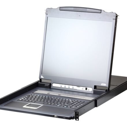 Aten Aten 16-Port PS/2-USB VGA 19" LCD KVM over IP Switch with Daisy-Chain Port and USB Peripheral Support | CL5716IN CL5716IN-ATA-AG