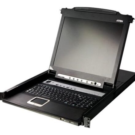 Aten Aten 16-Port PS/2-USB VGA 19" LCD KVM Switch with Daisy-Chain Port and USB Peripheral Support | CL5716N CL5716N-ATA-AG