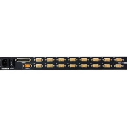 Aten Aten 16-Port PS/2-USB VGA 19" LCD KVM Switch with Daisy-Chain Port and USB Peripheral Support | CL5716N CL5716N-ATA-AG