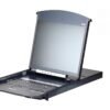 Aten Aten KL1108VNA-AG 8-Port Cat 5 Dual Rail KVM over IP Switch with Virtual Media | 19" LCD KL1108VN-AXA-AG