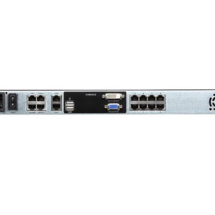 Aten Aten KL1108VNA-AG 8-Port Cat 5 Dual Rail KVM over IP Switch with Virtual Media | 19" LCD KL1108VN-AXA-AG