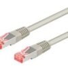 Goobay Patch Cable | 50889 CAT 6 S/FTP | PVC AWG 28/7 | Cable length: 5 m | Grey 50889
