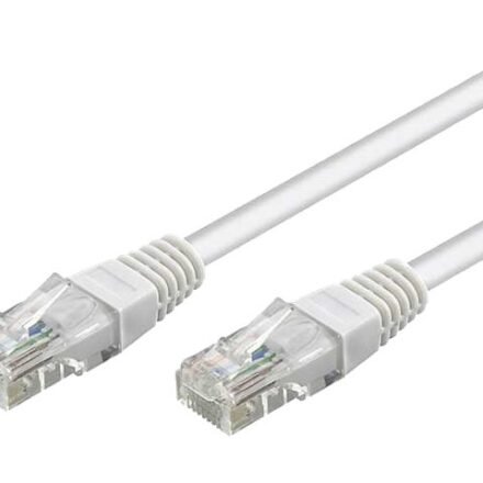 Goobay Patch Cable | 68637 CAT 6 U/UTP | PVC AWG 24/7 | Cable length: 5 m | White 68637