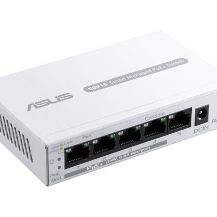 Asus ExpertWiFi 5-Port GbE Smart Managed PoE+ Switch | EBP15 90IG08D0-MO3B00