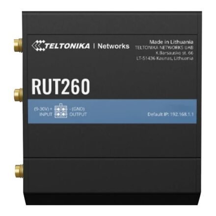 Teltonika LTE Cat 6 Router | RUT260 | 802.11n | 10/100 Mbit/s | Ethernet LAN (RJ-45) ports 2 | Mesh Support No | MU-MiMO No | 4G RUT260000000