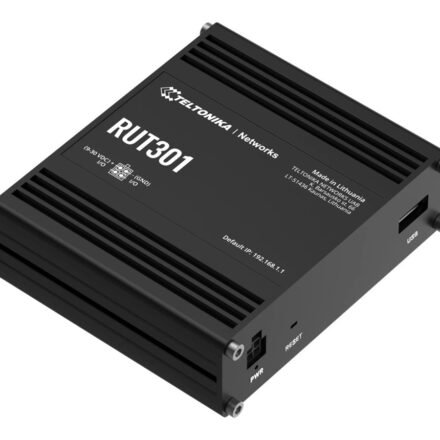Teltonika Ethernet Router | RUT301 | No Wi-Fi | 10/100 Mbit/s | Ethernet LAN (RJ-45) ports 5 | Mesh Support No | MU-MiMO No | No mobile broadband RUT301000000