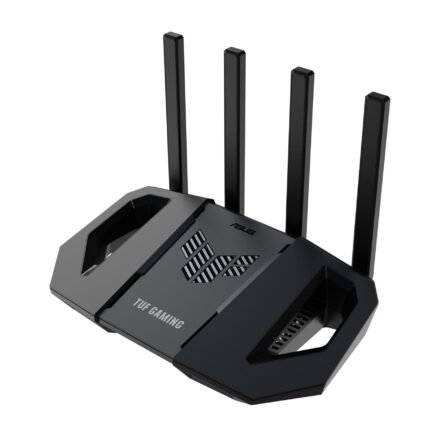 Asus Dual-band Gaming Router | TUF-BE3600 | 802.11ax | 10/100/1000 Mbit/s | Ethernet LAN (RJ-45) ports 5 | Mesh Support Yes | MU-MiMO No | No mobile broadband | Antenna type External | 1x USB 3.2 Gen 1 90IG0900-MO9C00