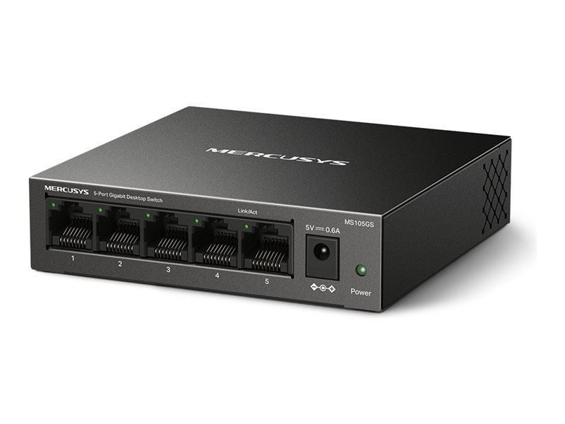 Mercusys Mercusys 5-Port Gigabit Desktop Switch | MS105GS | Unmanaged | Desktop | Gigabit Ethernet (copper) ports quantity 5 MS105GS