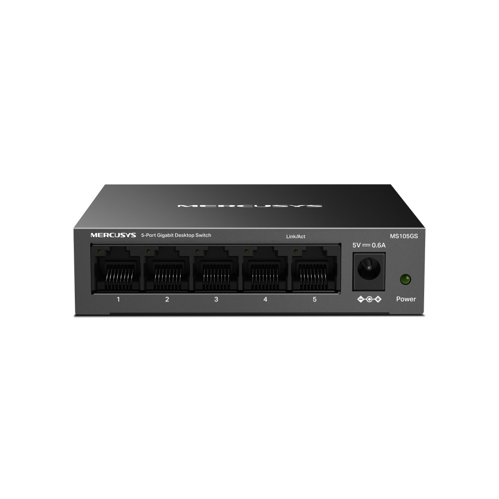 Mercusys Mercusys 5-Port Gigabit Desktop Switch | MS105GS | Unmanaged | Desktop | Gigabit Ethernet (copper) ports quantity 5 MS105GS