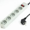 Gembird Power Cube SPG3-B-6C surge protector, 5 sockets, 6ft SPG3-B-6C