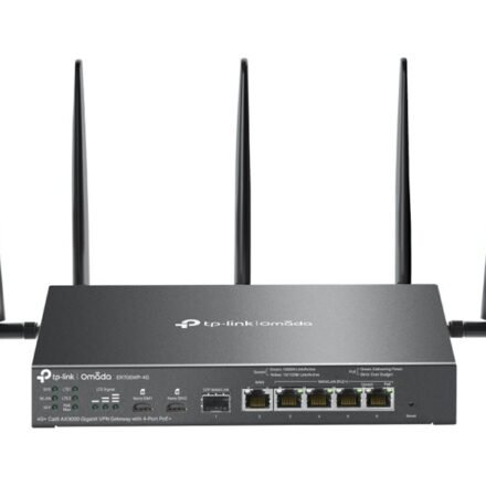 TP-LINK TP-LINK ER706WP-4G Omada 4G+ Cat6 AX3000 Gigabit VPN Gateway with 4-Port PoE+ | TP-LINK ER706WP-4G