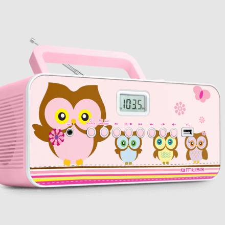 Muse Muse | M-29KP | Portable radio CD/MP3 player with USB | 30 W | Pink/Image M-29KP