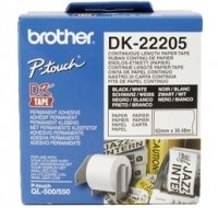Brother Brother | DK-22205 Continuous Length Paper Label | White | DK | 30.5 m dk22205
