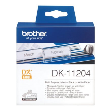 Brother Brother | DK-11204 Multi Purpose Labels | White | DK | 17mm x 54mm DK11204