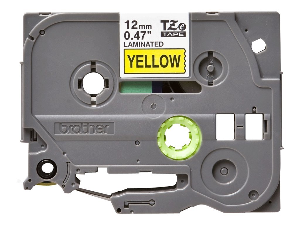 Brother Brother | TZe-631 Laminated Tape | Black on Yellow | TZe | 8 m | 1.2 cm TZE631