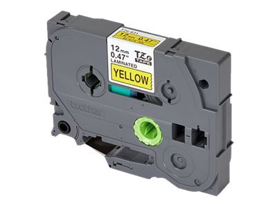 Brother Brother | TZe-631 Laminated Tape | Black on Yellow | TZe | 8 m | 1.2 cm TZE631