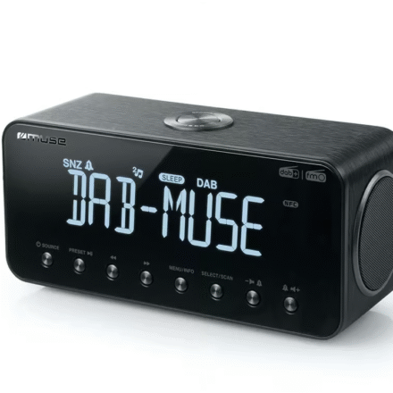 Muse Muse | DAB+/FM Clock Radio with Bluetooth | M-196 DBT | Alarm function | NFC features | AUX in | Black M-196DBT