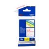 Brother Brother | TZe-242 Laminated Tape | Red on White | TZ | 8 m | 1.8 cm TZE242