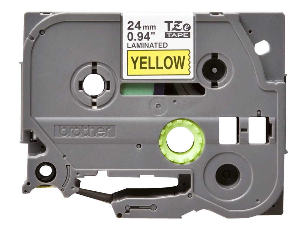 Brother Brother | TZe-651 Laminated Tape | Black On Yellow | TZe | 8 m | 2.4 cm tze651